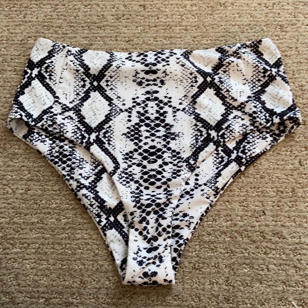 SHEIN snake bathing suit bottoms